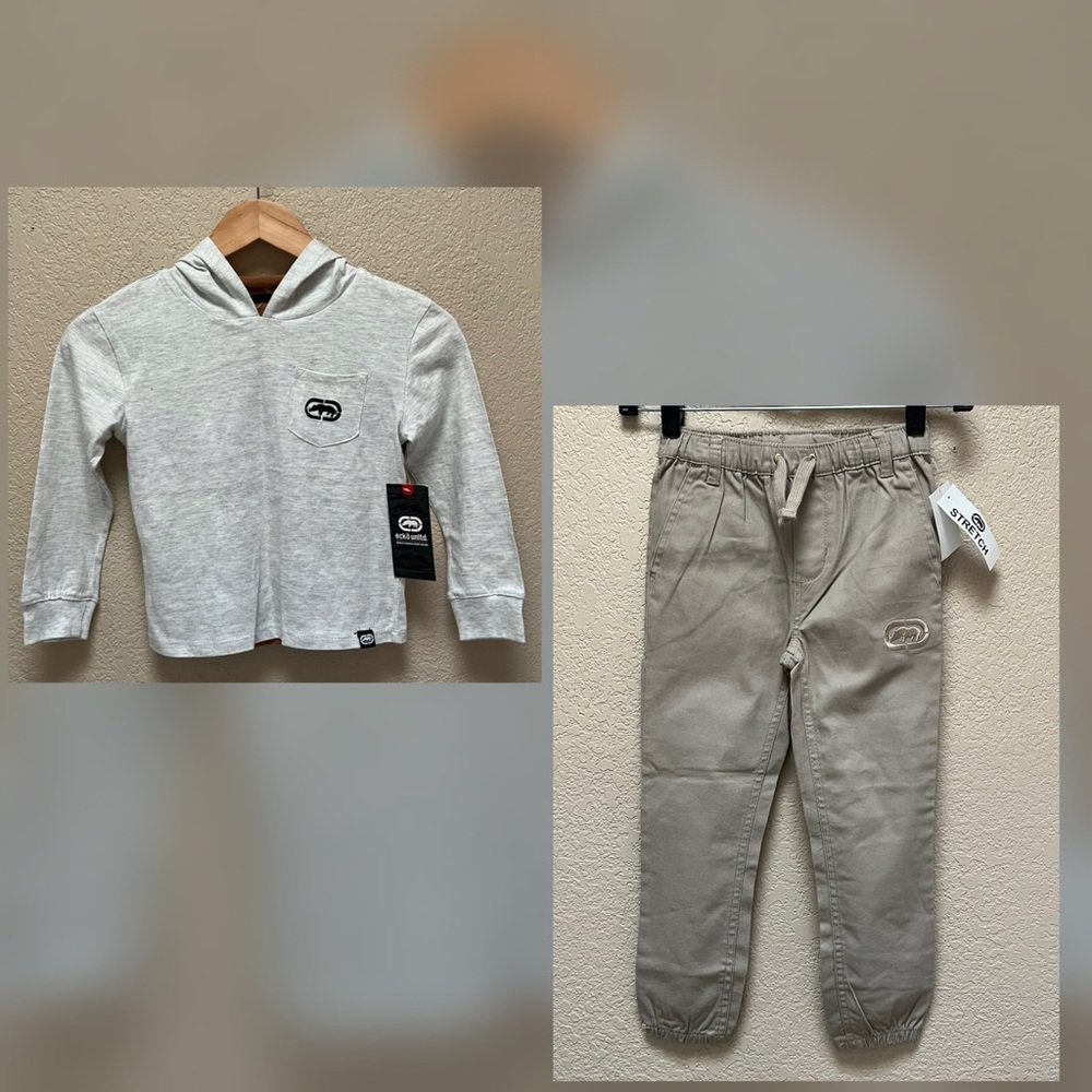 Ecko Untld. Boy Hoodie and Pants Outfit Set Size- 5